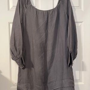 120 Lino gray dress, size 44